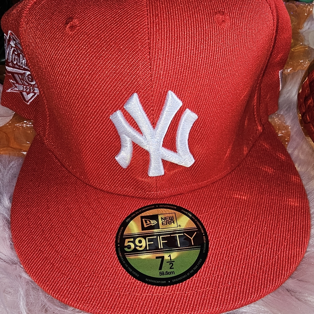 Red New Era 59FIFTY Cap - Picture 2 of 6